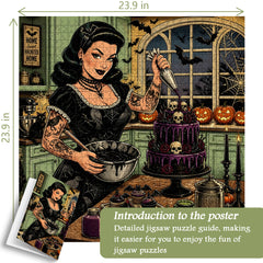 Midnight Halloween Baking Jigsaw Puzzle 1000 Pieces