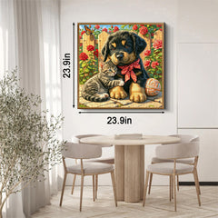 Cat and Dog Notes Jigsaw Puzzle 1000 Pieces