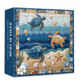 Wellen des Farbsägewellen 1000 Stücke