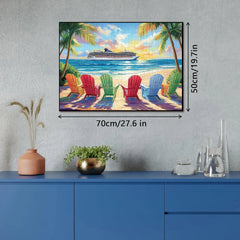 Puzzles Jigsaw Colorful Coast 1000 Pièces