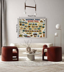 National Parks Road Trip Jigsaw Puzzle 1000 Pieces