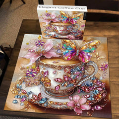 Elegantes Kaffeetassen-Puzzle 1000 Teile