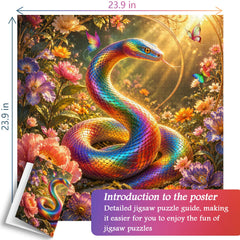 Golden Light Serpent Jigsaw Puzzle 1000 Pieces