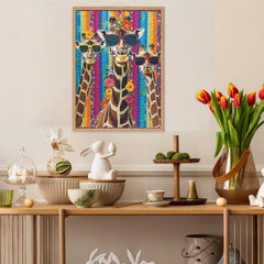 Tissu giraffe puzzle 1000 pièces