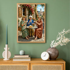Tuscan Café Friends Jigsaw Puzzle 1000 Pieces