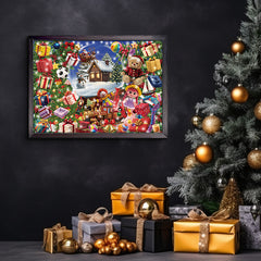 Puzzles de Noël Joyeux 1000 Pièces
