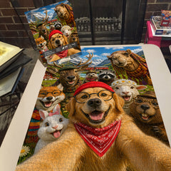 Mountain Buddies Selfie Jigsaw Puzzle 1000 Pieces