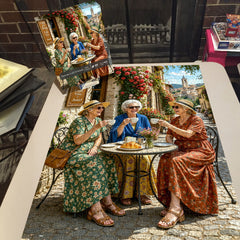 Tuscan Café Friends Jigsaw Puzzle 1000 Pieces