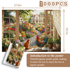 Countryside Window Scene Jigsaw Puzzle 1000 Pieces