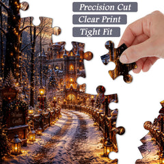 Winter Castle Glow Jigsaw Puzzle 1000 Pieces