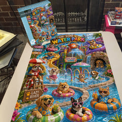 Cute Pet Water Park Jigsaw Puzzle 1000 Pieces
