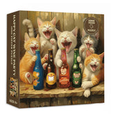 Puzzle per party di gatto happy puzzle 1000 pezzi