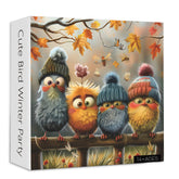 Lindo pájaro Winter Party Jigsaw Puzzles 1000 piezas