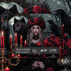 Puzzle Eternal Night Rose Festival 1000 pezzi