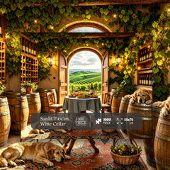 Puzzle Cave à vin toscane ensoleillée 1000 pièces