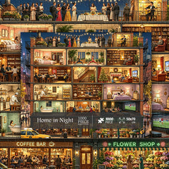 Home in Night Jigsaw Puzzle 1000 Pieces