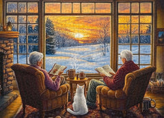 Fireside Warmth Jigsaw Puzzle 1000 Pieces