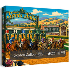 Puzzle Galop doré 1000 pièces