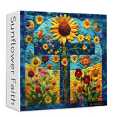 Sonnenblumen -Glaubens -Puzzle 1000 Stück