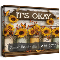 Puzzle de puzzle simple de beauté simple 1000 pièces