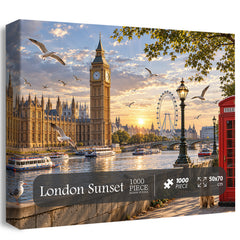 London Sunset Jigsaw Puzzle 1000 Pieces