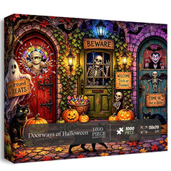 Doorways of Halloween Jigsaw Puzzle 1000 Pieces
