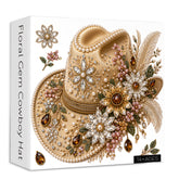 Floral Gem Cowboy Hat Jigsaw Puzzle 1000 Pieces