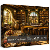 Puzzle della taverna del vino illuminata dal sole, 1000 pezzi
