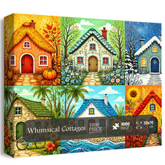 Whimsical Cottages Jigsaw Puzzle 1000 Pieces
