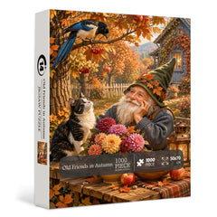 Old Friends in Autumn Jigsaw Puzzle 1000 Pieces