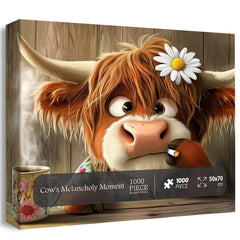 Cow's Melancholy Moment Jigsaw Puzzle 1000 Pieces