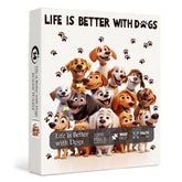 Life is Better with Dogs Jigsaw Puzzle 1000 Pieces