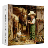 Childlike Pasture Life Jigsaw Puzzle 1000 Pieces