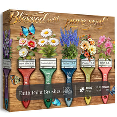Faith Paint Brushes Jigsaw Puzzle 1000 Pieces