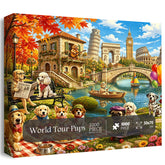 World Tour Pups Jigsaw Puzzle 1000 Pieces