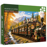 Rompecabezas Mountain Cat Express 1000 Piezas