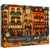 Bustling French Street Jigsaw Puzzle 1000 Pieces
