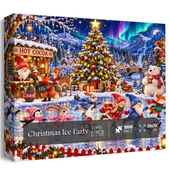 Christmas Ice Party Jigsaw Puzzle 1000 Pieces