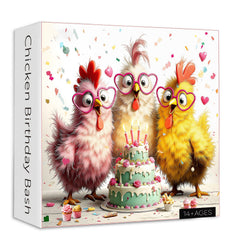 Puzzle di compleanno di pollo Bash 1000 pezzi