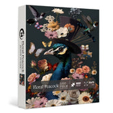Puzzle floral de paon de paon 1000 pièces