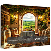 Rompecabezas de bodega toscana iluminada por el sol, 1000 piezas