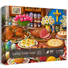 Spring Table Feast Jigsaw Puzzle 1000 Pieces