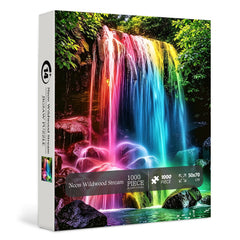 Neon Wildwood Stream Jigsaw Puzzle 1000 Pieces