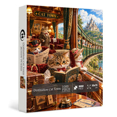 Destination Cat Town Jigsaw Puzzle 1000 Pieces