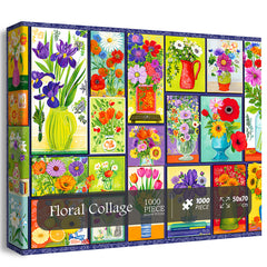 Floral Collage Jigsaw Puzzle 1000 Pieces