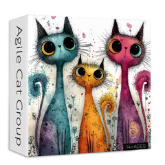 Agile Cat Group Jigsaw Puzzle 1000 Pieces