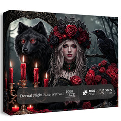 Puzzle Eternal Night Rose Festival 1000 pezzi