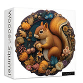 Wooden Squirrel Jigsaw Puzzle 1000 Pieces