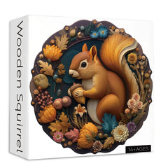 Wooden Squirrel Jigsaw Puzzle 1000 Pieces