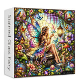Stained Glass Fairy Jigsaw Puzzle 1000 Pieces